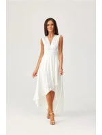 Večerné šaty SUK0410 biele - Roco Fashion Večerné šaty SUK0410 biele - Roco Fashion