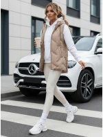 Dámska prešívaná vesta s kapucňou FashionStreet TY5107 Dámska prešívaná vesta s kapucňou FashionStreet TY5107
