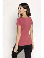 Blúzka Carla s krátkym rukávom Antique pink - Babell