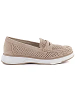 Dámske topánky SK515B MK098H beige and white - Sergo Leone Dámske topánky SK515B MK098H beige and white - Sergo Leone