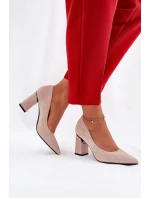 Eleganckie Czółenka Na Słupku W Różowe Vinceza 62223 Beżowe Eleganckie Czółenka Na Słupku W Różowe Vinceza 62223 Beżowe