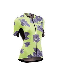 Cyklistické tričko NORTHWAVE Force Evo Woman Jersey, žlté