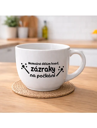 IMPOSSIBLE TO DO, MEGA XXL keramický hrnček 1000 ml IMPOSSIBLE TO DO, MEGA XXL keramický hrnček 1000 ml