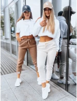 Dámske tepláky JAMES beige FashionStreet UY1579