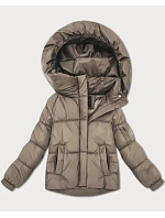 Dámska prechodná bunda oversize S'West beige (B2003-12) Dámska prechodná bunda oversize S'West beige (B2003-12)