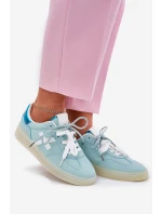 Niskie Buty Sportowe Damskie W Panterkę Miętowe Zelevelis