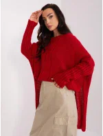 Jumper TW SW BI 559.45 tmavo červená