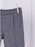 Dievčenské nohavice SP 8182.55 biele a čierne - FPrice