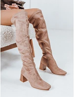 Dámske čižmy 5759 ZY1244 beige - FashionStreet