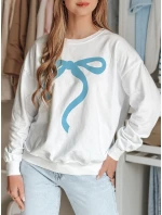 Dámska oversize mikina SOFTTIE biela FashionStreet BY1376