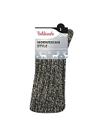 Zimné unisex ponožky NORWEGIAN STYLE SOCKS – BELLINDA – čierna