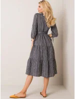 Šaty LK SK 508005.07P šedá čierna