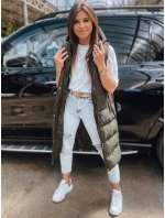 Dámska prešívaná vesta ELLA zelená FashionStreet TY3032