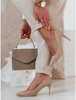 Dámske topánky na podpätku LAVENZA beige FashionStreet ZY0718