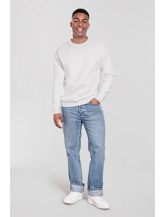 Fruit of the Loom Iconic Premium Set-In Sweat Mikina z hrubej bavlny 16.2282 biela Fruit of the Loom Iconic Premium Set-In Sweat Mikina z hrubej bavlny 16.2282 biela
