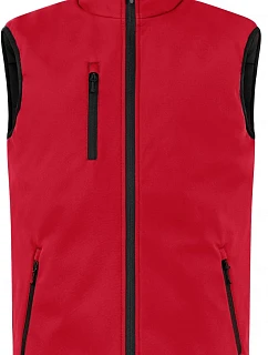 Clique Padded Softshell Vest Men Pánska zateplená softshellová vesta 67.0958 červená