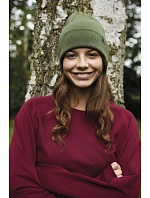Neutral O 93055 Pletená čiapka z bio bavlny s certifikátom Fairtrade 77.9355 červená