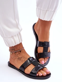 Modne Wegańskie Klapki ZAXY JJ285263 Czarne