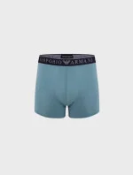 Pánske boxerky 2PACK 111769 3F720 29921 zeleno-čierne - Emporio Armani