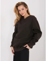 Dámska bavlnená základná mikina Goodlookin Dark Brown (A1047)
