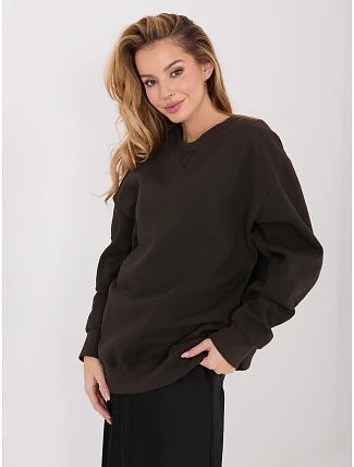Dámska bavlnená základná mikina Goodlookin Dark Brown (A1047) Dámska bavlnená základná mikina Goodlookin Dark Brown (A1047)