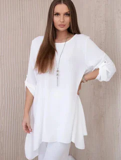 Súprava blúzka + nohavice s príveskom ecru