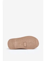 Śniegowce Na Platformie Ze Wzorem Beżowe Udra