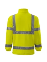 HV Fleecová bunda fleece unisex fluorescenčná žltá
