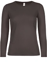 B&C #E150 LSL /women Dámske tričko s dlhým rukávom 01.006T medvedí hnedý B&C #E150 LSL /women Dámske tričko s dlhým rukávom 01.006T medvedí hnedý