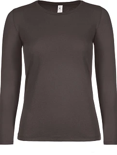 B&C #E150 LSL /women Dámske tričko s dlhým rukávom 01.006T medvedí hnedý