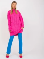 Dámsky sveter LC SW 0297 fluo ružový