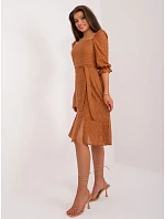 Šaty LK SK 509372.45 svetlohnedé Šaty LK SK 509372.45 svetlohnedé