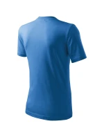 Ťažké unisex tričko azúrovo modré