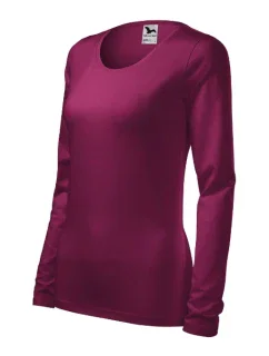 Štíhla košeľa pre ženy fuchsiová