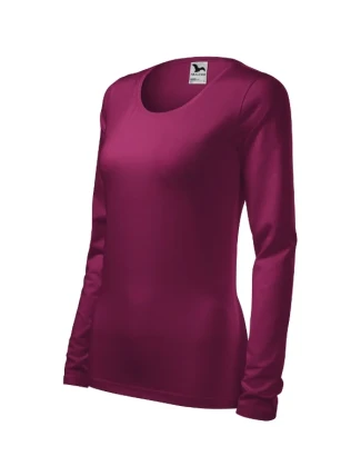 Štíhla košeľa pre ženy fuchsiová