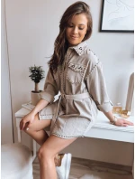 Džínsové šaty RAFAELA béžové FashionStreet EY2227 Džínsové šaty RAFAELA béžové FashionStreet EY2227