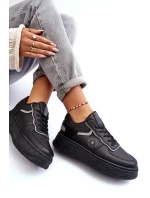 Damskie Buty Sportowe Sneakersy Big Star MM274232 Czarne
