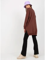 Mikina VI BL 3102.01P tmavo hnedá