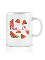 Personalizovaný klasický biely keramický hrnček s objemom 300 ml s letným ovocím Personalizovaný klasický biely keramický hrnček s objemom 300 ml s letným ovocím