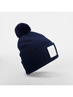 Beechfield B 338R Pletená čiapka Patch „Pompon“ 53.338R oxford navy/biela Beechfield B 338R Pletená čiapka Patch „Pompon“ 53.338R oxford navy/biela
