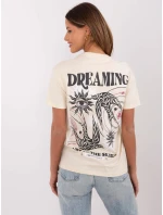 Tričko D12022AC02645H light beige