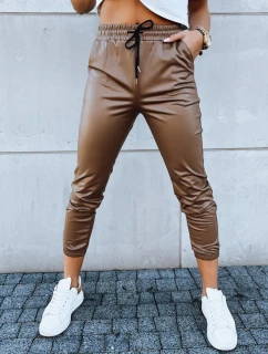 Dámske voskované nohavice HARBOR camel FashionStreet UY1699