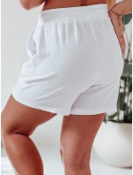 Dámske biele šortky HOT VIBE FashionStreet SY0444 Dámske biele šortky HOT VIBE FashionStreet SY0444