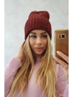 Dámska čiapka Delia K260 bordó Dámska čiapka Delia K260 bordó