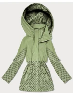 Dámska bunda so šnúrkou v páse Goodlookin khaki (KK60414-3#) Dámska bunda so šnúrkou v páse Goodlookin khaki (KK60414-3#)