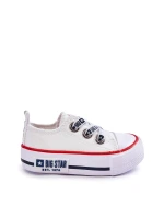 Dziecięce Materiałowe Trampki BIG STAR KK374048 Białe