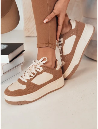Dámske tenisky LETUR dark beige FashionStreet ZY0470