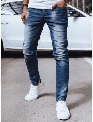 Pánske tmavomodré džínsové nohavice FashionStreet UX4227