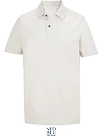NEOBLU Orel Unisex piqué polo z hrubej bavlny 24.4337 zaprášená béžová