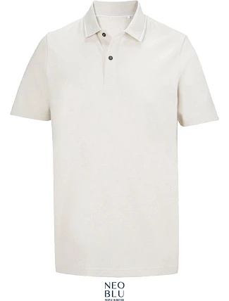 NEOBLU Orel Unisex piqué polo z hrubej bavlny 24.4337 zaprášená béžová